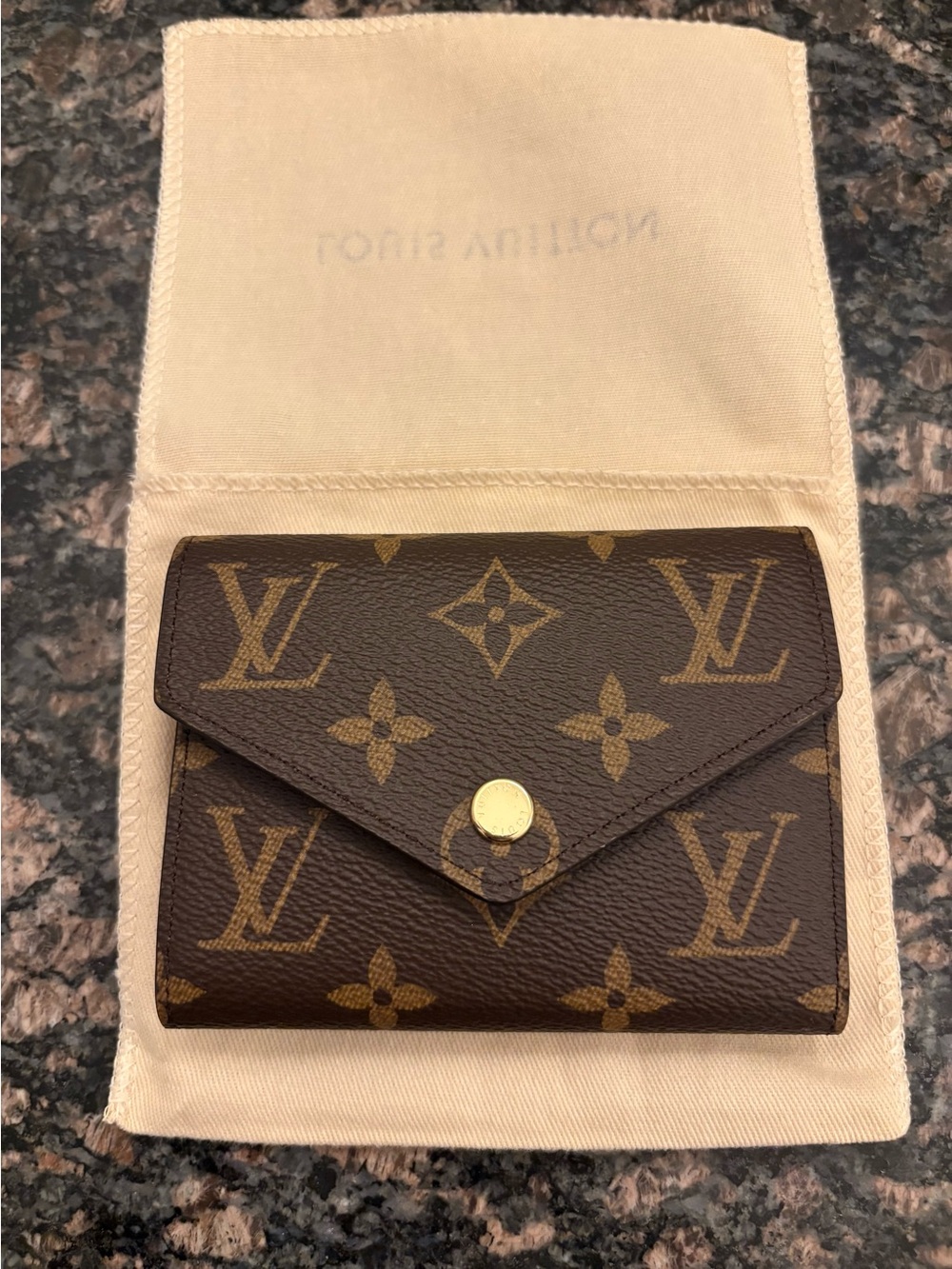 Louis Vuitton Custom Monogram Victorine Wallet - Fuchsia